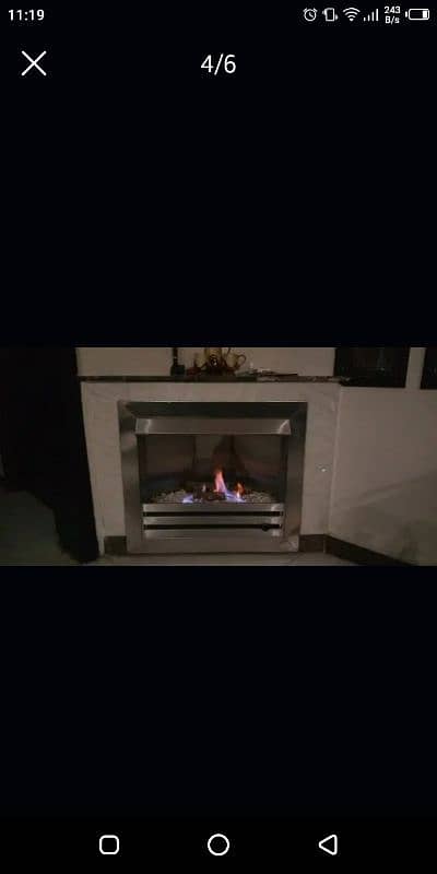 Stainless Steel Gas Fireplace For Sale 1