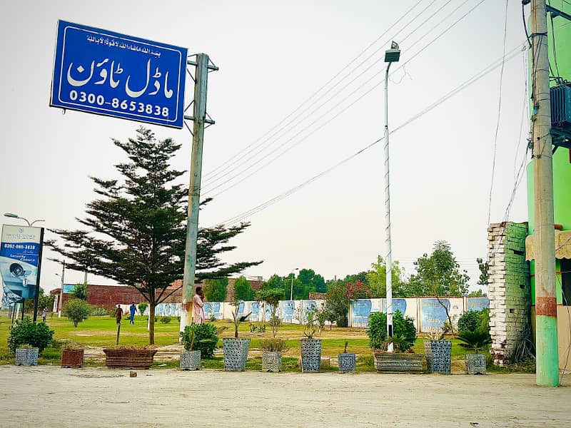 Model Town Plot available for sale on 36 instalmentsnt 1