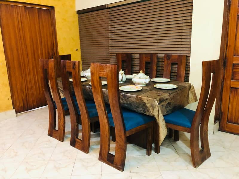 Pure wood dining table 4