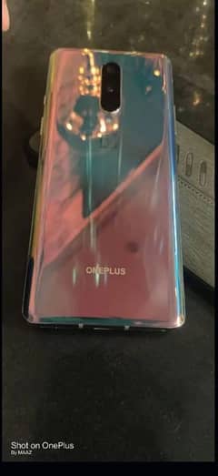 oneplus 8 dual sim capacity 8/128 gb with curved screen and back