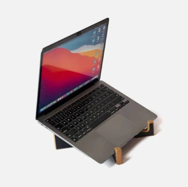 x Cross wooden stand for laptop use 2