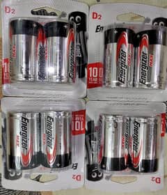 Energizer D2 Batteries