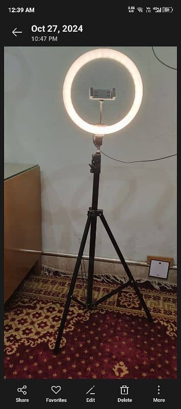 led ring light with mobile houlder 2