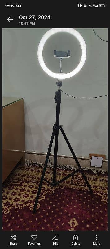 led ring light with mobile houlder 3