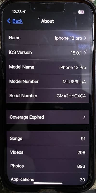 iphone 13 pro, 256gb ,non pta jv, LLA model 5