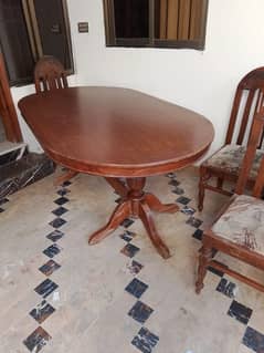 Dining table with 6 chairs for Sale