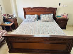 Sheesham wood king size bed