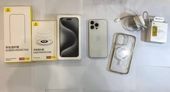 Iphone 15 Pro Max256GB 10/100 JV LLA  White (100 health)(94 C. C)