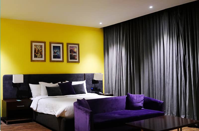 Hotel Apartment available on 15% Guaranteed Rental Value in Indigo Hotel Gulberg 3. 9