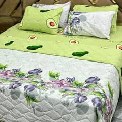 6 pcs cotton printed comforter set