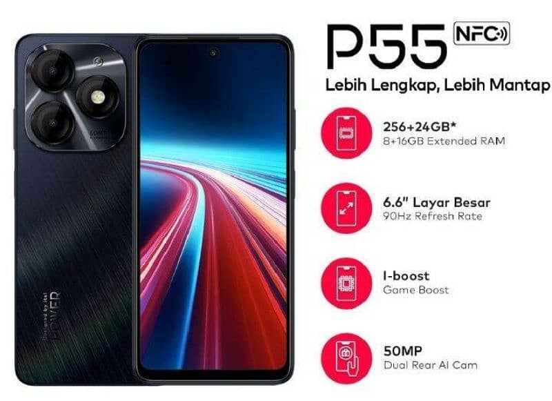 itel p55 24gb + 128 storage 0