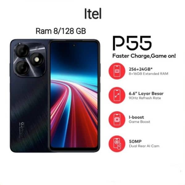 itel p55 24gb + 128 storage 3