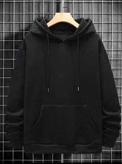 1pcs Men fleece plain hoodie