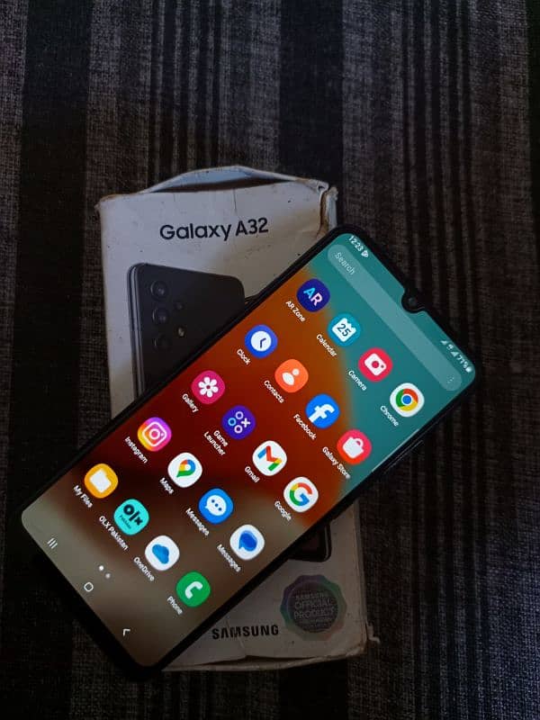 samsung a32 6gb 128gb with box penal chng 1