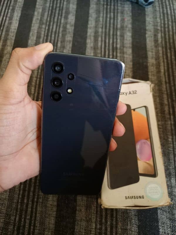 samsung a32 6gb 128gb with box penal chng 7