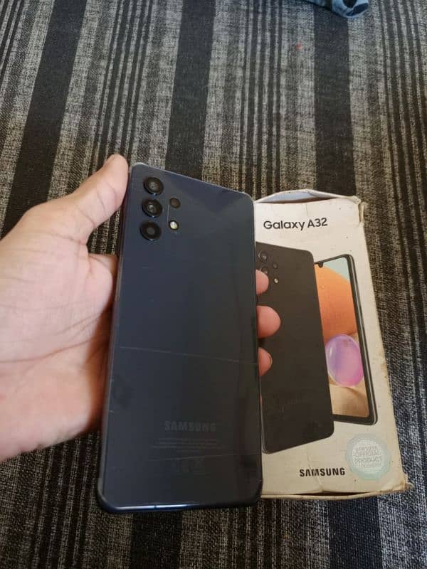 samsung a32 6gb 128gb with box penal chng 8