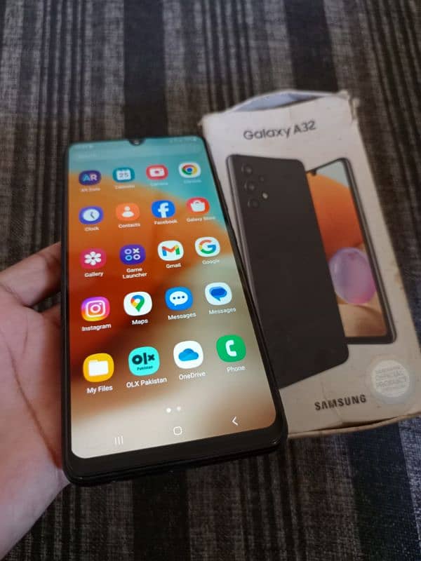 samsung a32 6gb 128gb with box penal chng 11