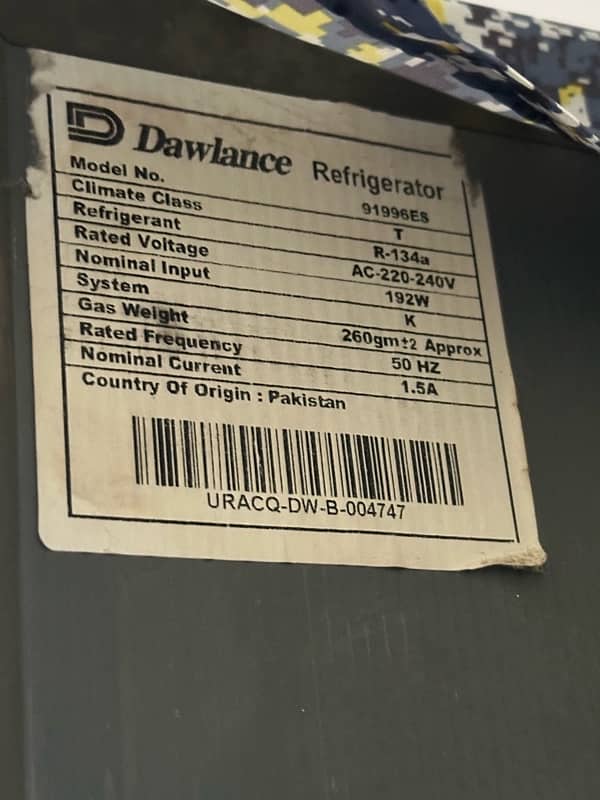 Dawlance 18 cf refrigerator energy saver 4