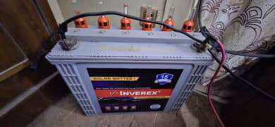 Inverex 12V-150Ah Tubular Battery with Charger