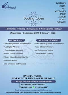 Wedding Photography & Cinematography Package