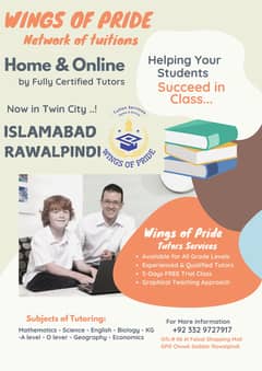 Male & Female Teacher for home & Online Tuitons