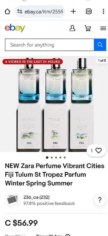 Zara Vibrant Cities  Perfume 100 ml 0