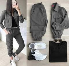 *3 Pcs Winter Pocket Style Tracksuit*