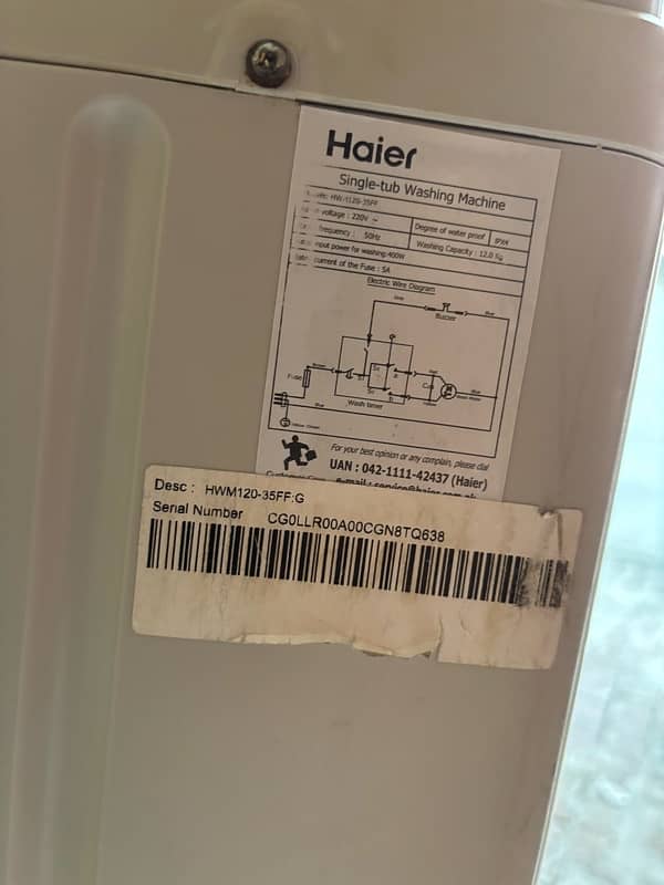 Haier Machine (12Kg) - Amost New 5