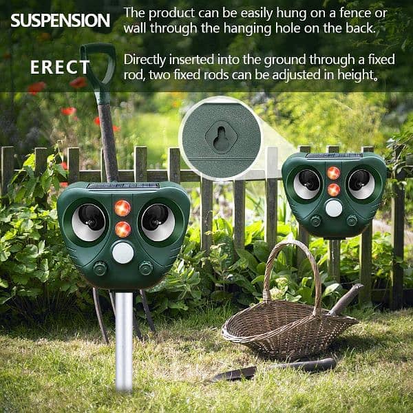 Amazon Branded Solar birds Ultrasonic Animal Repeller Pest control 3