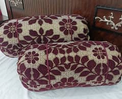 2 Pcs Velvet Jacquard Printed Pillow Covers