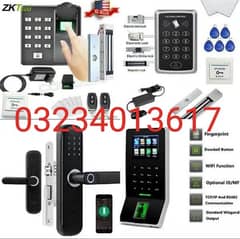 smart fingerprint handle door lock zkteco k50 k70 mb360 uf100 mb20 f22