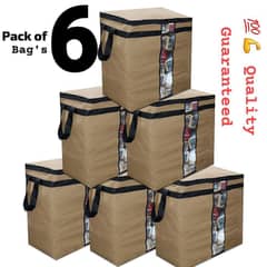 Dustproof Storage Bags, Pack Of 6