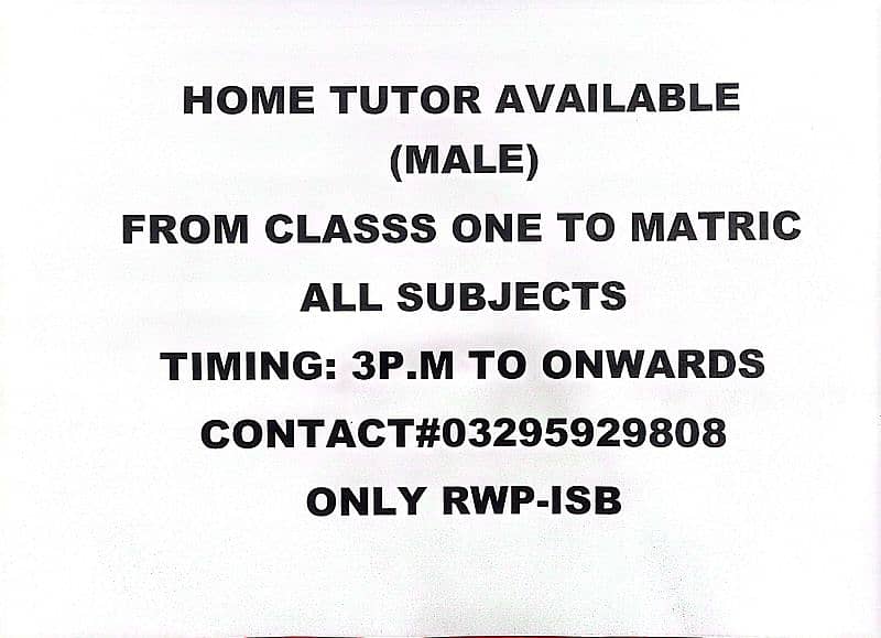 Home and online tutoring 0