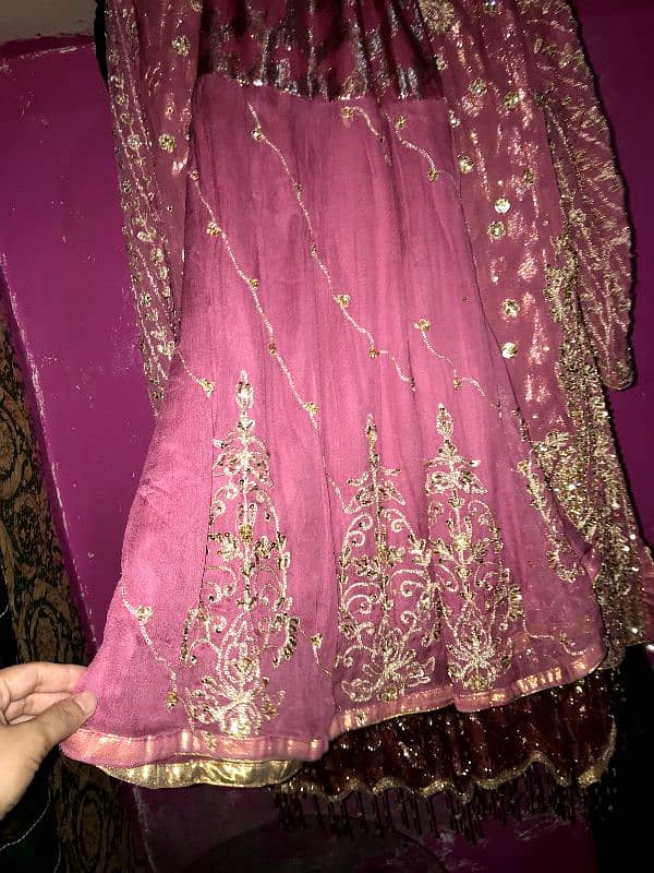 long shrlt dupta with sharara full emdrdry pure shifon 11