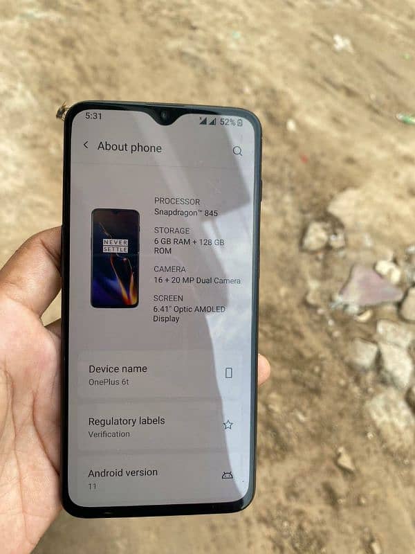 OnePlus 6T 6 128 snapdragon 845 1