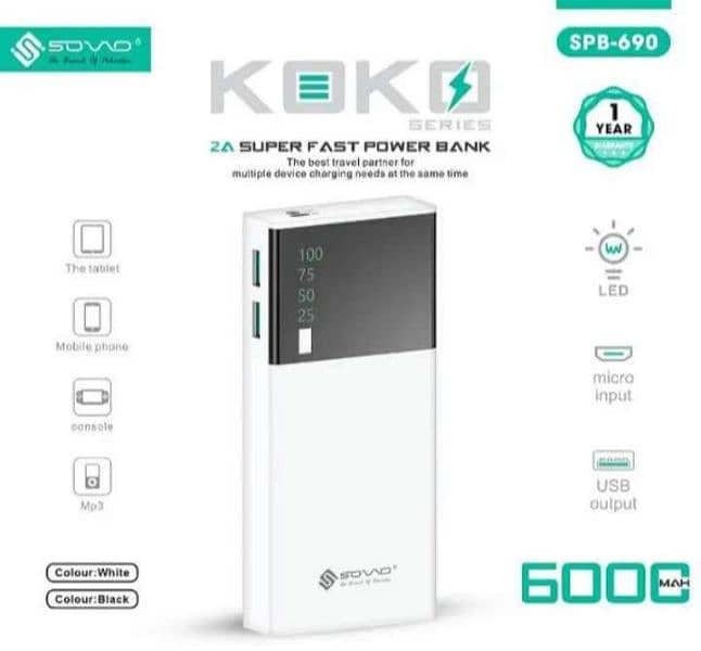 6000 mah power bank 0