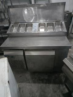 Commercial Stainless Steel Pizza Prep Table 4 feet 0