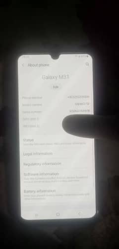 samsung m31 6gb 128gb pta aprove 64mp camera 6000mh betry