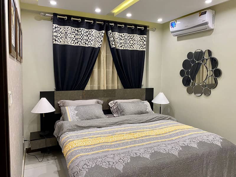 1 Bedroom VIP Full furnish flat per day available in Bahria town Lahore 1