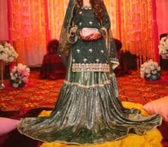 mehndi Bridal dress/Wedding Dress/ Bridal Lehnga/Designer Bridal Dress