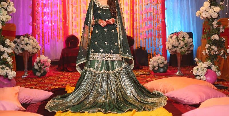 mehndi Bridal dress/Wedding Dress/ Bridal Lehnga/Designer Bridal Dress 1