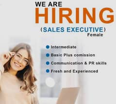 Female Sales Executive Required