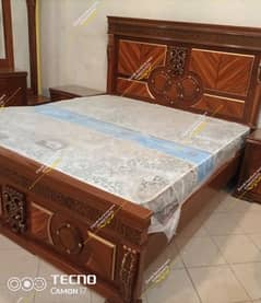 akhrote patex walnut wood polish bedroom set,,