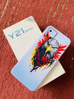 vivo y21 with box and original charger 03220959630