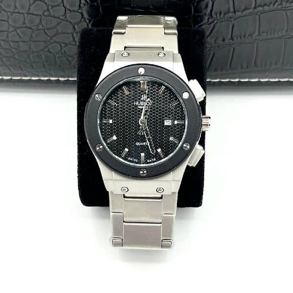 Hublot Stainless Steel Quartz wrist Watch - Luxury Timepiece 0