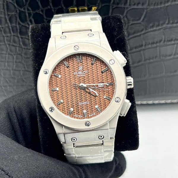 Hublot Stainless Steel Quartz wrist Watch - Luxury Timepiece 4