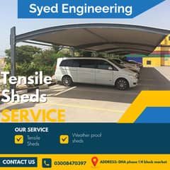 Car Parking Shed - Fiber Shed - Car Porch Shed - Tensile Shed