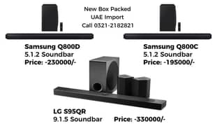 Samsung Q800D, Q800C & LG S95QR Soundbar / Sound Bar