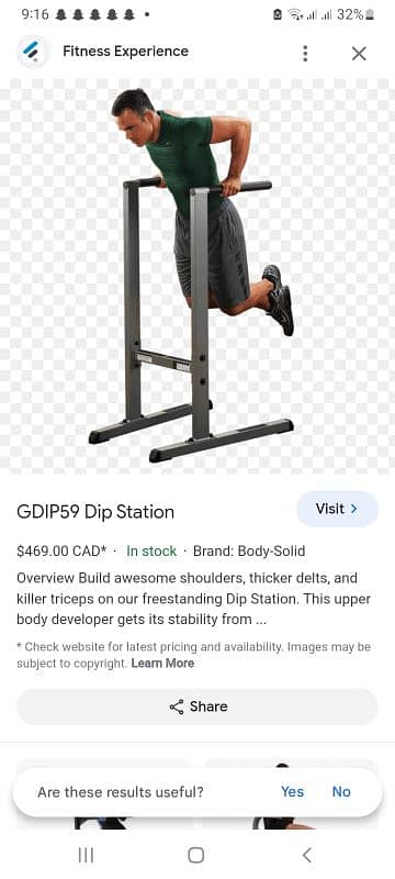 Dip station / dip Stand in good Condition 0