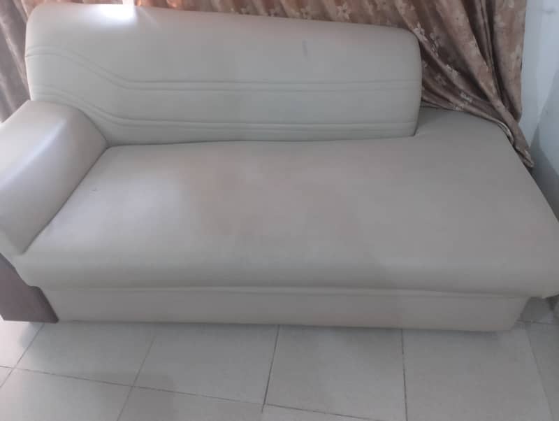 Sofa 5 seater with couch + 1 double bed with matress for sale 1